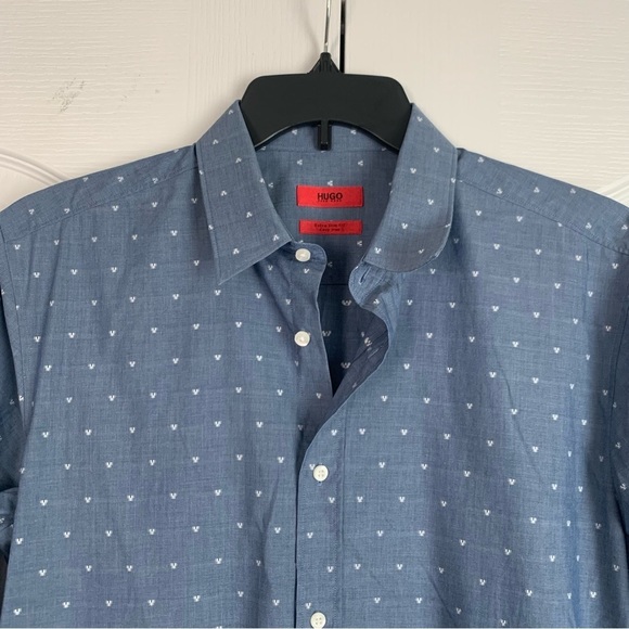 Hugo by Hugo Boss ELISHA FIL COUPE BUTTON-DOWN SHIRT - Picture 2 of 10
